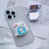 Funda para teléfono móvil de material de resina de dibujos animados Kuromi Cinnamon Dog Espejo oculto Práctico soporte para teléfono móvil Soporte de airbag