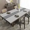 Nuevo tapete de cuero estilo chino para mesa de comedor, tapete para mesa de centro, impermeable, a prueba de aceite, no lavable, antiescaldadura, tapete rectangular universal estilo chino.