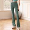 Pantalones Deportivos Acampanados Elegantes Adelgazantes de Cintura Alta Nuevos Levanta Caderas Vientre Pilates Pantalones Ajustados Moda Micro Pantalones de Yoga