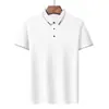 Camisa Polo Casual de Moda para Hombre Verano 2023 Delgada Ajustada para Hombres de Mediana Edad y Jóvenes Camiseta de Manga Corta de Seda de Hielo