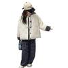 Roupas de Outono e Inverno Casuais Acolchoadas Espessadas de Algodão para Meninas, Suéteres, Moda Infantil para Crianças Mais Velhas, Conjunto de Três Peças de Roupas de Inverno de Algodão