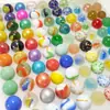 35mm Bolas Mixtas Damas Vidrio Pinball Bolas de Cristal Bola de Cristal Bola de Cristal de Color Sólido Nostalgia Juguete Infantil Pinball