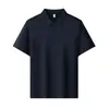 Uniformes de Trabalho Corporativos Masculinos e Femininos, Camisetas Polo de Verão Frescas para Team Building de Restaurantes e Supermercados, Camisas de Manga Curta com Proteção Solar e Logo Bordado