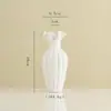 Vaso de Cerâmica Estilo Cream Shumen Acessível de Luxo Enfeites para Arranjo de Flores da Sala de Estar de Casa Dispositivo Hidropônico para Flores Design de Nicho