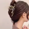 Pasador de Perla Incrustado con Diamantes Coreano, Diseño de Lujo de Moda, Pinza de Garra para la Parte Trasera de la Cabeza, Accesorio de Moda de Personalidad Nicho al por Mayor