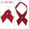 Corbata de Moño Borgoña Cruzada Jk de Estudiante Corbata de Moño para Uniforme Escolar Estilo Coreano Corbata de Moño Unisex para Niñas