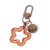 Estrella de Cinco Puntas Calada en Acrílico Hebilla de Puerta Colorida Llavero Colgante Fresco Pequeño Accesorios para Bolsos DIY Pequeños Regalos