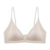Sujetador Sexy Sin Costuras Fino de Escote Profundo para Mujeres con Busto Grande, Minimiza la Apariencia, Copa Triángulo sin Varillas, Hermoso Espalda