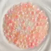 Flor de Flor de Cinco Pétalos de Acrílico Jelly de Dos Tonos Color Plateado 12mm Accesorios para el Cabello Estilo Antiguo DIY Pasadores Cuentas Sueltas Material Accesorios Adornos