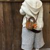 Ventas Directas de Fábrica Bolso de Hombro para Niñas con Textura de Moda Bolso de Mano Tipo Cesta de Verduras Casual Bolso Cruzado con Diseño Personalizado de Estampado de Leopardo