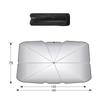 Paraguas para coche nuevo, parasol frontal plegable, telescópico, de cuero, titanio, plateado, con aislamiento térmico, protector solar UV, fabricantes al por mayor