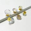 Manija acrílica transparente para muebles, armario, cajón, un solo agujero, plástico, accesorios de ferretería, fabricantes, en stock