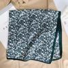 Nueva bufanda cuadrada pequeña de algodón y lino, estilo simple, con rayas geométricas en blanco y negro, estilo coreano, bufanda de seda con estampado decorativo, bolso, pañuelo para la cabeza.
