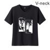 Cross-border New Black Clover Black Four-leaf Clover Juventude Casual Masculino e Feminino Summer Short TV Collar