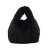 Yaozi 2026 outono inicial nova moda bolsa nuvem fofa bolsa de pelúcia bolsa de ombro branca pequena fofa estilo Chanel