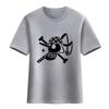 Nueva camiseta de One Piece Anime bidimensional para hombre y mujer, camiseta de verano de algodón de manga corta con la bandera de calavera pirata de Luffy Solon