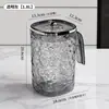 Jarra de Agua Fría Personalizada Altamente Atractiva con Patrón de Glaciar y Dibujos Animados Lindos con Tapa para Uso Doméstico, Adecuada para Refrigerador
