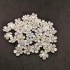 Grampo de cabelo de cinco peças de garra única de flor pequena faça você mesmo, acessórios de grampo de cabelo de cinco pétalas de flor pequena com diamante, plástico, quatro pétalas de flor, ponta de diamante