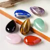 Gotas de Água de Cristal Natural para Manuseio, Acessórios de Joias de Cristal Bruto Polido, Pingentes de Cristal para DIY no Atacado