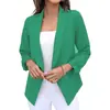 2025 Amazon Europeu e Americano Primavera e Outono Novo Blazer Feminino Sem Amassar Casual Roupa de Terno Tops Profissional Roupas Femininas