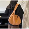 Nova Bolsa de Ombro, Bolsa Feminina, Bolsa Simples para Sogra, Bolsa Saco Versátil de Grande Capacidade, Bolsa Grande de Moda Retrô