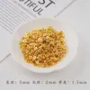 Cuentas Espaciadoras de Oro de 24K Alta Retención de Color Hechas a Mano Accesorios para Joyería DIY Cuentas Espaciadoras para Collar Pulsera Materiales Directo del Fabricante