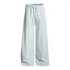 Pantalones Casuales de Pierna Recta de Color Sólido Simples Estilo Coreano para Hombre, Nuevos Pantalones de Pierna Ancha de Longitud Completa Versátiles de Moda para Verano para Mujer