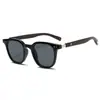 Gafas de Sol Cuadradas Estilo Coreano Personalizadas para Hombre, Gafas de Sol con Patas de Madera para Mujer, Marco de Gafas de Sol Anti-UV, Envío Gratis D