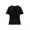 Marca Z Aliexpress Transfronterizo Conjunto Sencillo Popular Moda Estilo Europeo y Americano Color Sólido Ropa para Mujer Top Color Albaricoque Top Color Vino Tinto Za