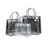 Bolsas de mano personalizadas de PVC esmerilado, bolsas de regalo transparentes de plástico, bolsas para dulces de boda, bolsas de mano personalizadas