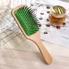 Peine de Meridianos para Cuero Cabelludo de Masaje Especial para Mujeres Transfronterizo para Uso en Casa, Peine de Madera Esponjoso y Portátil, Peine Natural con Cojín de Aire para Alisar el Cabello
