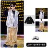 Traje de Hip-hop para Niños Niños Nuevo Lentejuelas Disfraz de Performance de Tambores Niñas Atractivo Disfraz de Baile Otoño e Invierno Calle Frita