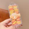 Bandas de Goma para Niñas que No Dañan el Cabello Banda de Goma Color Caramelo Cuerda para Cola de Caballo Lazo para Bebé Anillo para el Cabello con Tirón Pequeño