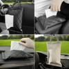 Caixa de lenços para carro pendurada bolsa de lenços de couro para carro caixa de lenços criativa de uso duplo para carro e casa suprimentos para interior de carro
