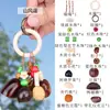 Campanilla de Viento Colgante de Cáscara de Fruta Natural Hecha a Mano Kit de Materiales DIY Set de Joyería Serie Sanación Campana Decoración para Colgar en el Coche Venta al por Mayor