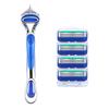 En stock, comercio exterior al por mayor, cuchilla azul de cinco capas, cabezal de afeitado manual de cinco capas, universal, Geely, oferta transfronteriza.