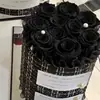 [En Stock] Nuevo Producto Cubo de Abrazo con Lazo Mediano Caja de Regalo con Flores Preservadas