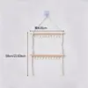 Suporte de armazenamento para presilhas de cabelo Estilo Boêmio Organizador de armazenamento de colares, tiaras e presilhas de cabelo Cabide Cabide de parede para quarto infantil Decoração de parede