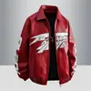 Nueva Chaqueta de Cuero Otoño e Invierno 2025 Moda Masculina de Gama Alta Resistente al Viento y Cálida Atractiva Chaqueta Negra de Motocicleta