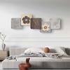 Pintura Decorativa para Dormitorio Estilo Silencioso Lámpara de Atmósfera LED Moderna y Simple Pintura con Sentido Avanzado Colgante de Pared de Fondo para Mesita de Noche