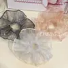Goma de Pelo de Malla con Perlas y Hilos Brillantes, Estilo Perezoso y Elegante, Nueva Goma Elegante para Moños y Colas de Caballo para Niñas