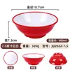 Tazón Comercial de Melamina Doble Color para Fideos, Engrosado, Resistente al Calor, Irrompible, Tazón de Bambú para Fideos, Tazón Especial para Restaurantes de Fideos, Tazón de Sopa Ramen Estilo Chino