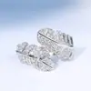Yanyuyan 2024 Nueva Moda Versátil Elegante y Hermoso Diseño Ultra-Hada Exquisito Anillo de Plumas Joyería de Nicho