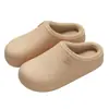 Chinelos de algodão antiderrapantes para mulheres, adequados para uso interno no outono e inverno, impermeáveis, para uso doméstico, disponíveis para atacado, chinelos de algodão quentes para homens no inverno