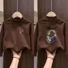 Ropa interior térmica casual de manga larga para niños, estilo nuevo Otoño Invierno, forro polar, camiseta de cuello alto para bebés, top interior, moderno