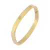 Joyería de moda europea y americana pulsera cuadrada de acero inoxidable para hombre y mujer fábrica suministro primario estilo transfronterizo al por mayor en stock