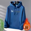 Suéter com Capuz Masculino Outono e Inverno Novo Solto Adolescente Top Hoodie Estudante Versátil com Forro de Lã Jaqueta Hoodie Espessa