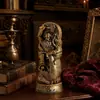 Adorno de estatua vintage de Thor, decoración de alta gama de lujo ligero para sala de estar, mueble de TV, aparador de comedor y recibidor