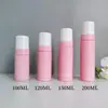 Botella de Mousse Rosa 100ml120ml150ml Limpiador Facial Desinfectante de Manos Botella Espumosa Botellas Portátiles PET