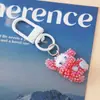 Novo Chaveiro Sanrio Brilhante com Strass Pingente Doce de Casal Presente para Bolsa de Menina Acessórios de Pingente de Desenho Animado